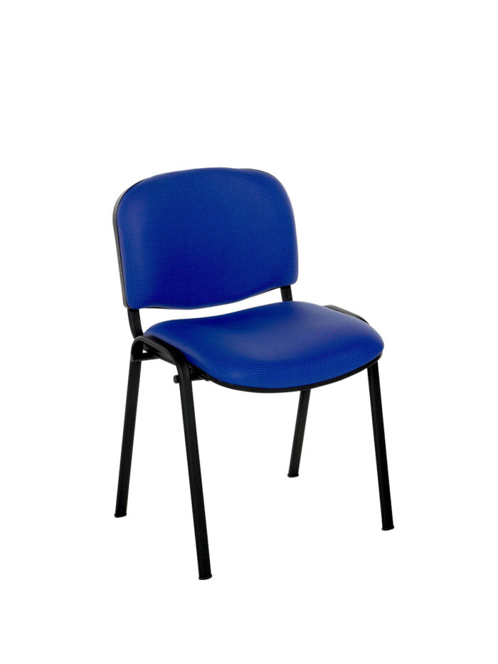Alliance Flipper Black Frame Chair with upholstered seat and back-0