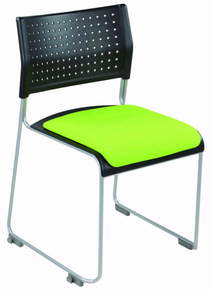 Alliance Public Side Chair with Upholstered Seat (Silver Frame Standard)-0