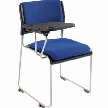 Alliance Public Side Chair with Upholstered Seat and Back and Right Hand Sitting Writing Tablet (Silver Frame Standard)-0