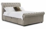 julian bowen fabric Ravello Storage Bed with 2 Drawers-mink chenille-0