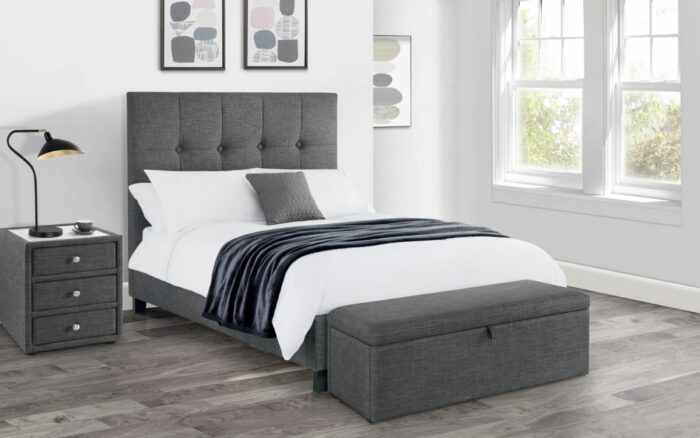julian bowen Sorrento Blanket Box Dark Grey-24724