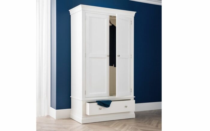 julian bowen Clermont 2 Door 1 Drawer Wardrobe-15298