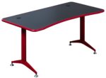 OI Gaming Desk 1400mm Black with Red Edge-0