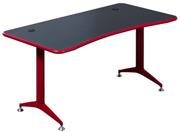 OI Gaming Desk 1400mm Black with Red Edge-0