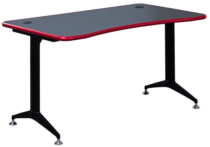 OI Gaming Desk 1400mm Black with Red Edge-15605