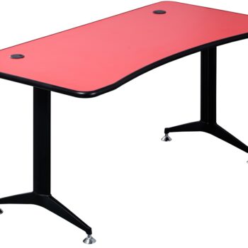 OI Gaming Desk 1400mm Electric Height Adjustable - Red Top-0