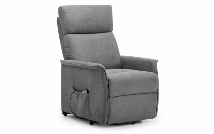 julian bowen Helena Rise & Recliner - Charcoal Fabric-16115
