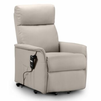 julian bowen Helena Rise & Recliner - Pebble Faux Leather-0