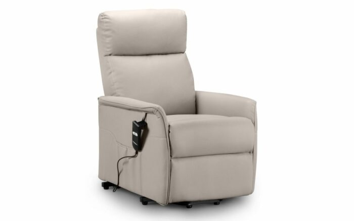 julian bowen Helena Rise & Recliner - Pebble Faux Leather-0