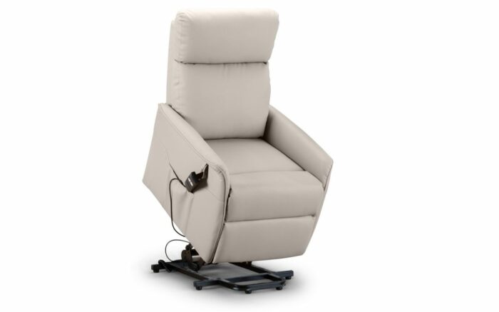 julian bowen Helena Rise & Recliner - Pebble Faux Leather-16119