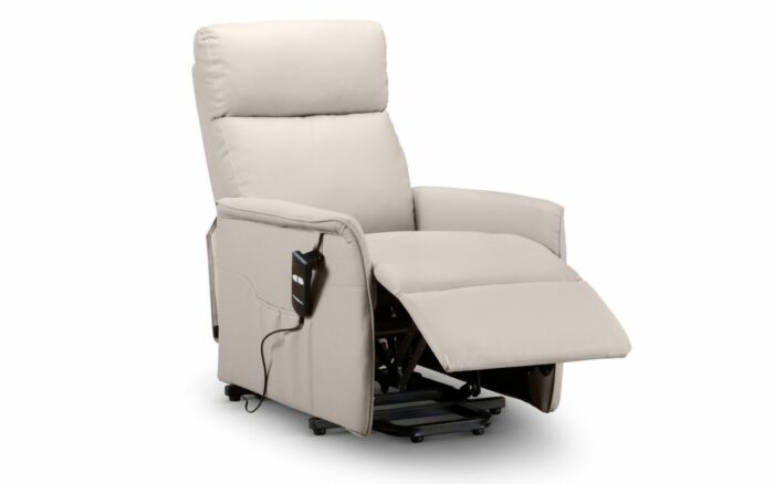 julian bowen Helena Rise & Recliner - Pebble Faux Leather-16118