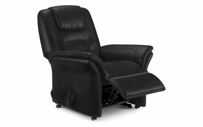 julian bowen Riva Rise & Recline Chair - Black-16081