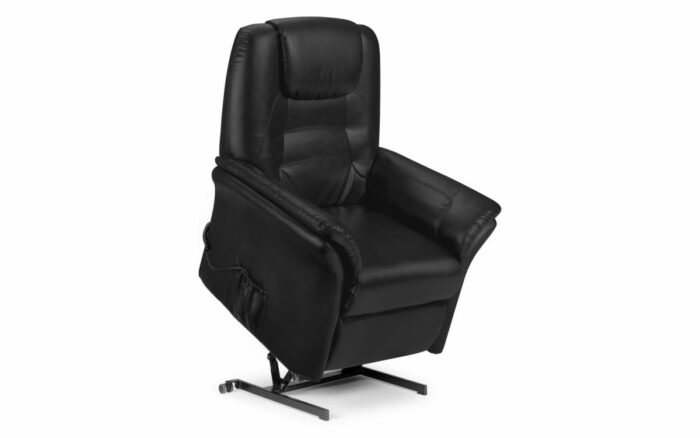 julian bowen Riva Rise & Recline Chair - Black-16078