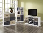 Dorel Mercer 6 Door Storage Cupboard - Multi Coloured-16486