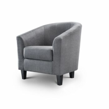 julian bowen Hugo Fabric Tub Chair - Slate Grey-0