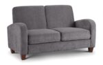 julian bowen Vivo 2 Seater Sofa in Dusk Grey Chenille-0