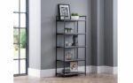 julian bowen Staten Tall Bookcase Concrete Effect-16567