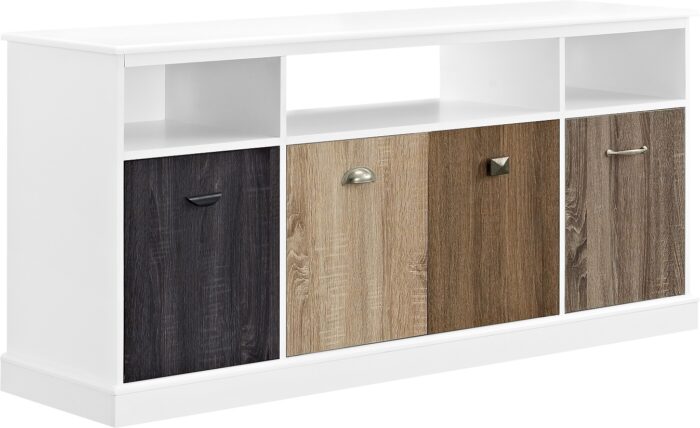Dorel Mercer TV Console with Multicolored Door for TVs up to 60” -16463