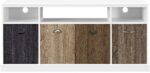 Dorel Mercer TV Console with Multicolored Door for TVs up to 60” -16459