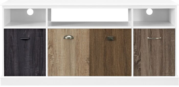 Dorel Mercer TV Console with Multicolored Door for TVs up to 60” -16459