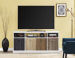 Dorel Mercer TV Console with Multicolored Door for TVs up to 60” -16466