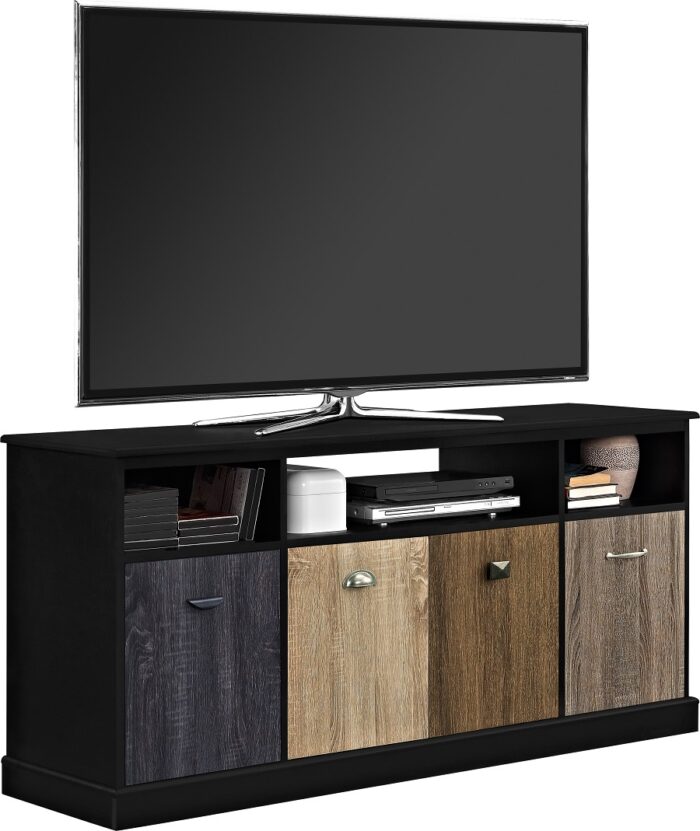 Dorel Mercer TV Console with Multicolored Door for TVs up to 60” -16464