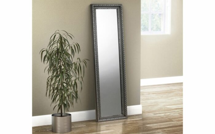 julian bowen Allegro Pewter Dress Mirror-16326