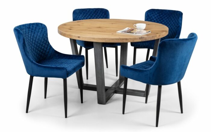 julian bowen Luxe Velvet Dining Chair-20498