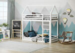 Flair Play House Grey or White Wooden Bunk Bed-16208
