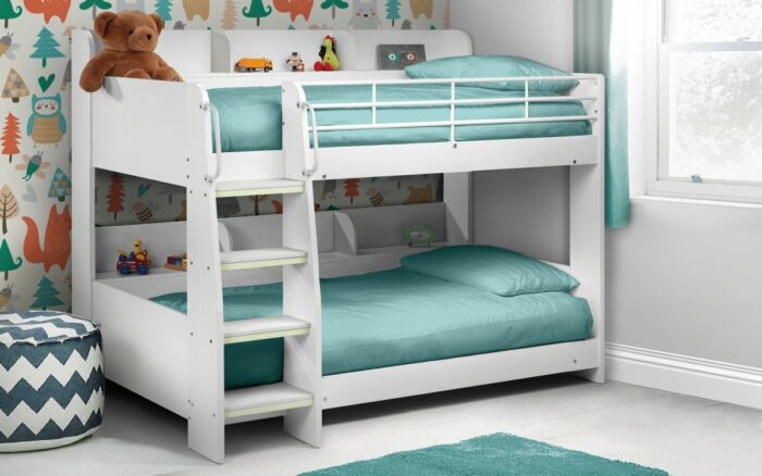 julian bowen wooden Domino Bunk Bed white-0