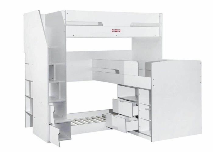 Flair Oscar Triple Bunk Bed with Storage-0