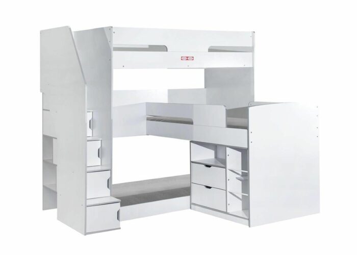 Flair Oscar Triple Bunk Bed with Storage-16828