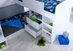 Flair Oscar Triple Bunk Bed with Storage-16830