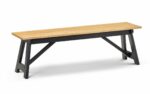 julian bowen Hockley Bench black/light oak-0