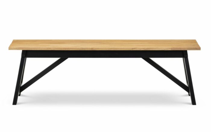 julian bowen Hockley Bench black/light oak-16267