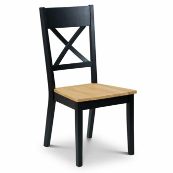 julian bowen Hockley Dining Chair black/light oak-0
