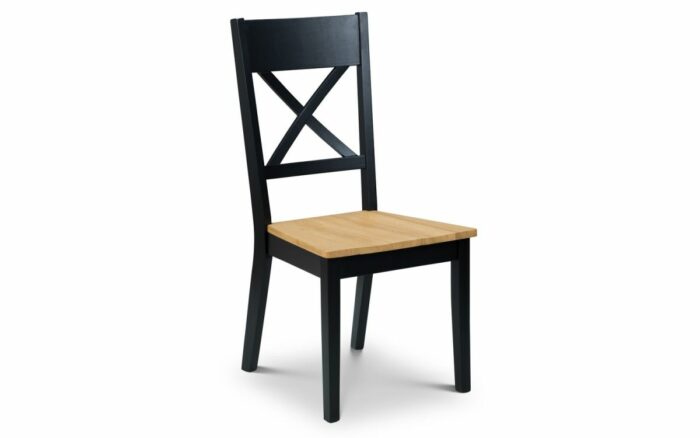 julian bowen Hockley Dining Chair black/light oak-0