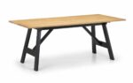 julian bowen Hockley Dining Table black/light oak -0