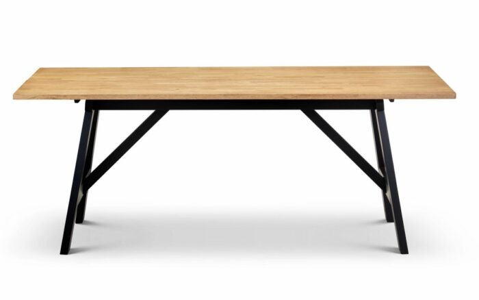 julian bowen Hockley Dining Table black/light oak -16260