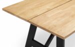 julian bowen Hockley Dining Table black/light oak -16261
