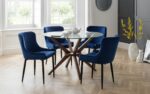 julian bowen Luxe Velvet Dining Chair-16302