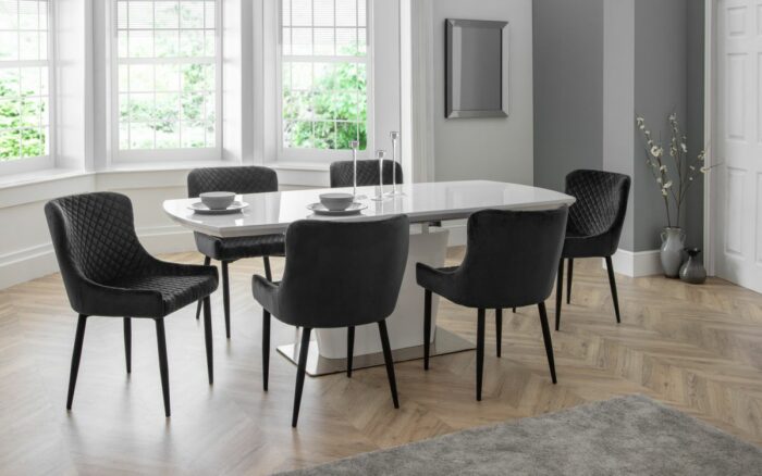 julian bowen Luxe Velvet Dining Chair-16301
