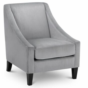 julian bowen Maison Slate Grey Velvet Chair-0