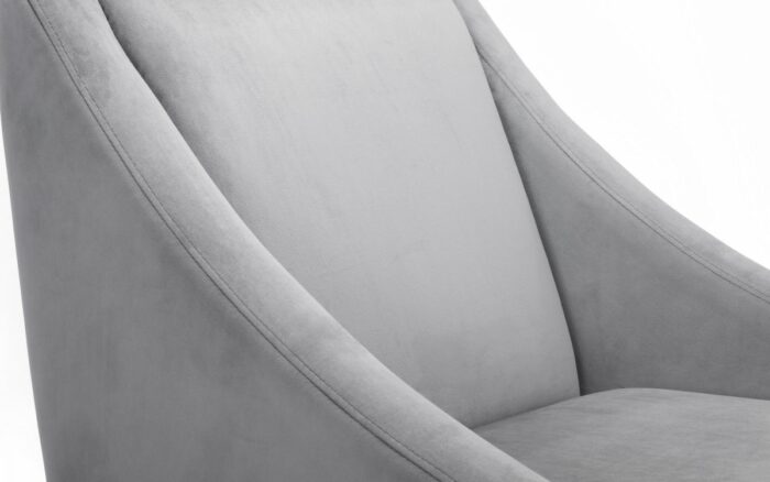 julian bowen Maison Slate Grey Velvet Chair-16306