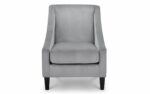 julian bowen Maison Slate Grey Velvet Chair-16303
