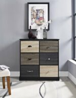 Dorel Mercer 6 Door Storage Cupboard - Multi Coloured-16371