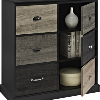 Dorel Mercer 6 Door Storage Cupboard - Multi Coloured-0