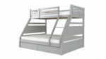 Flair Ollie Wooden Triple Bunk Bed in grey or white-0