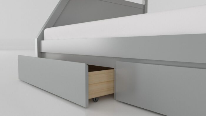 Flair Ollie Wooden Triple Bunk Bed in grey or white-16216