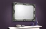 julian bowen Rococo Pewter Wall Mirror-16329